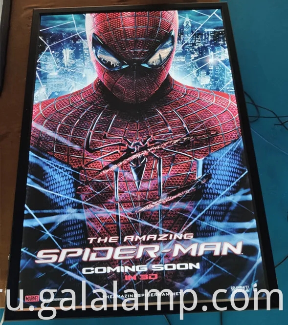 Светодиодный плакат фильма Реклама световой каркасной фонарь